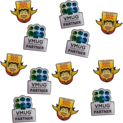 Offset & Screen Printed Lapel Pins - 1/2" W x 1/2" H