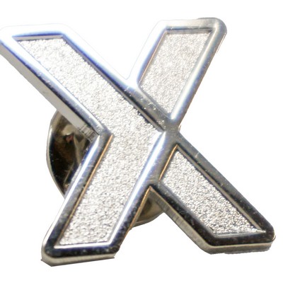 Diestruck Sandblasted Lapel Pins - Iron 3/4" W x 3/4" H